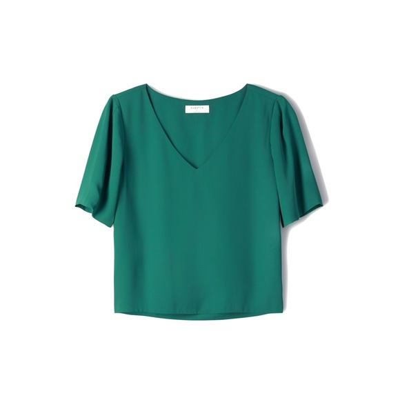Babaton Tops - Aritzia Babaton Green Randy Blouse